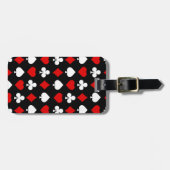 Hintergrund mit Anzügen Gepäckanhänger (Vorderseite horizontal)