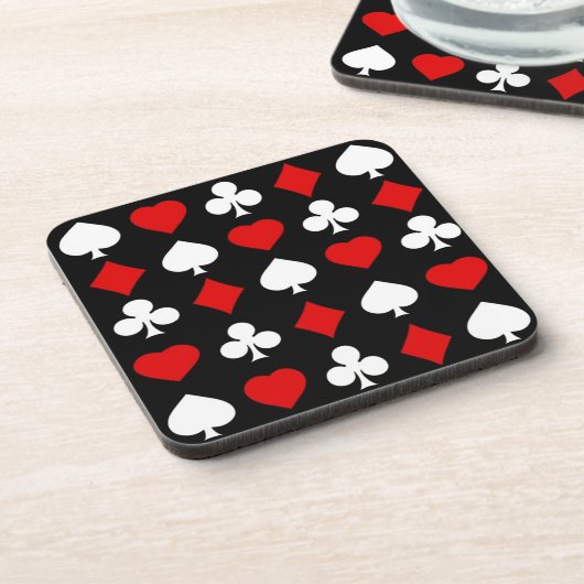 Hintergrund mit Anzügen Getränkeuntersetzer (Linke Seite)