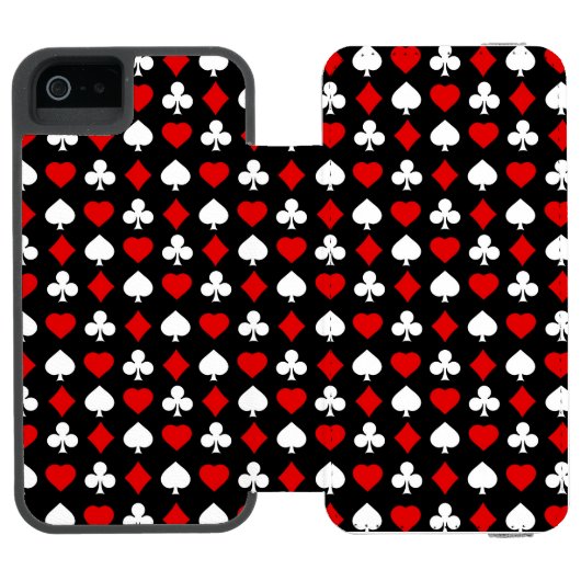 Hintergrund mit Anzügen Incipio iPhone Geldbeutel-Hülle (Folio Geöffnet)