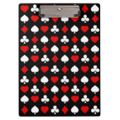 Hintergrund mit Anzügen Klemmbrett (Vorderseite)