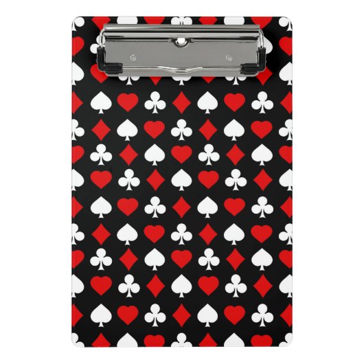 Hintergrund mit Anzügen Mini Klemmbrett (Vorderseite)