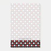 Hintergrund mit Anzügen Post-it Klebezettel (Vorderseite)