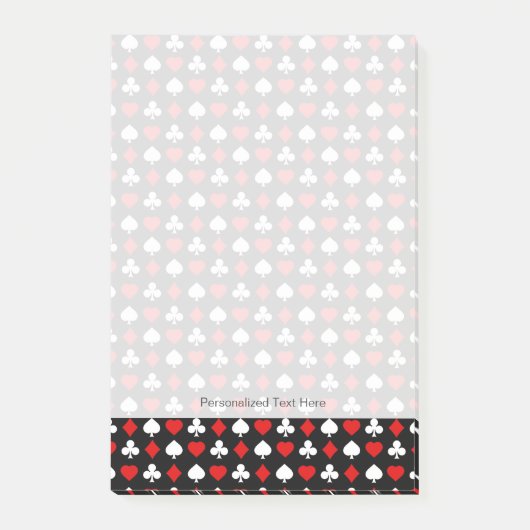 Hintergrund mit Anzügen Post-it Klebezettel (Vorderseite)