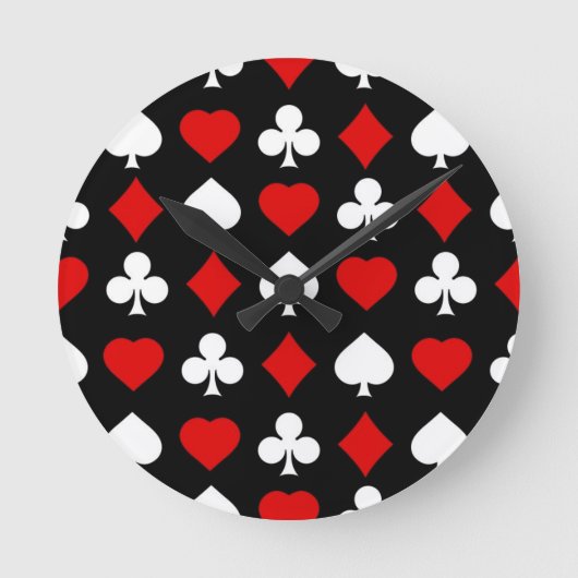 Hintergrund mit Anzügen Runde Wanduhr (Vorderseite)