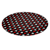 Hintergrund mit Anzügen Schneidebrett (Ecke)