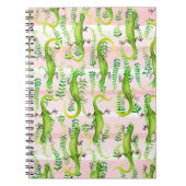 Hintergrund mit Aquarellbildern für grün g Notizblock (Vorderseite)