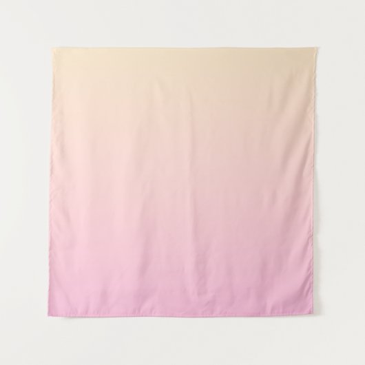 Hintergrund mit blassrosa und gelbem Verlauf Wandteppich (Vorderseite)