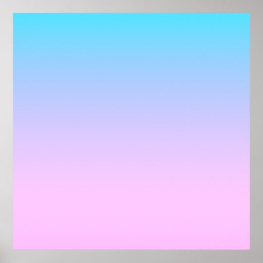 Hintergrund mit blauem und rosa Farbverlauf Poster (Vorne)