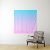 Hintergrund mit blauem und rosa Farbverlauf Wandteppich (Beispiel)