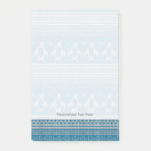 Hintergrund mit blauer Nase Post-it Klebezettel (Vorderseite)