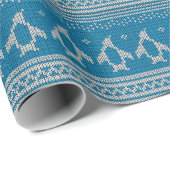 Hintergrund mit blauer Zunge Geschenkpapier (Rolleneckpunkt)