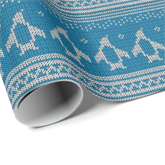 Hintergrund mit blauer Zunge Geschenkpapier (Rolleneckpunkt)