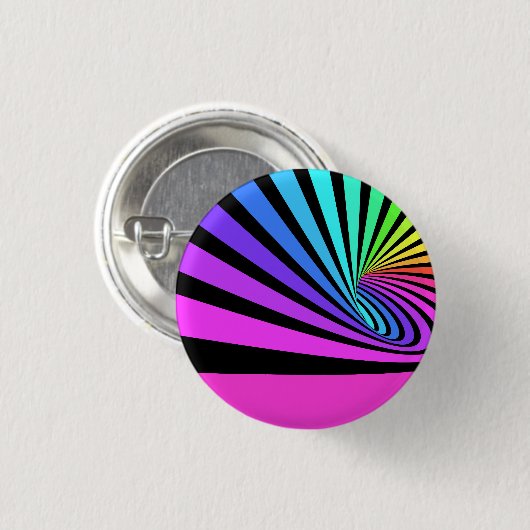 Hintergrund mit bunten Streifen Button (Vorne & Hinten)