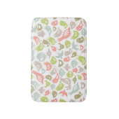 Hintergrund mit bunter Vogelverzierung Badematte (Vorderseite Vertikal)