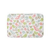 Hintergrund mit bunter Vogelverzierung Badematte (Vorderseite)