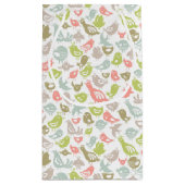 Hintergrund mit bunter Vogelverzierung Kleine Geschenktüte (Rückseite)