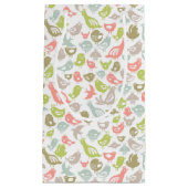 Hintergrund mit bunter Vogelverzierung Kleine Geschenktüte (Vorderseite)