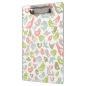 Hintergrund mit bunter Vogelverzierung Klemmbrett (Links)