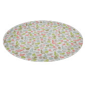 Hintergrund mit bunter Vogelverzierung Schneidebrett (Ecke)