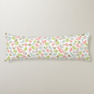 Hintergrund mit bunter Vogelverzierung Seitenschläferkissen