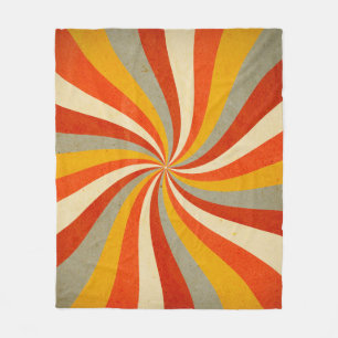 Hintergrund mit Drehung-Muster, Retro Fleecedecke