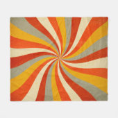 Hintergrund mit Drehung-Muster, Retro Fleecedecke (Vorderseite (Horizontal))