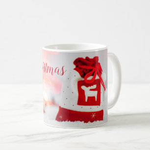 Hintergrund mit einem schönen roten Bow Kaffeetasse