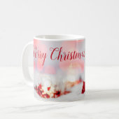 Hintergrund mit einem schönen roten Bow Kaffeetasse (Vorderseite Links)