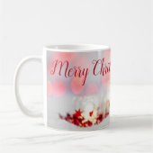 Hintergrund mit einem schönen roten Bow Kaffeetasse (Links)