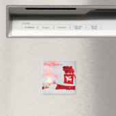 Hintergrund mit einem schönen roten Bow Magnet (In Situ (Geschirrspüler))