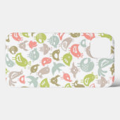 Hintergrund mit farbenfrohen Vögeln Case-Mate iPhone Hülle (Rückseite (Horizontal))