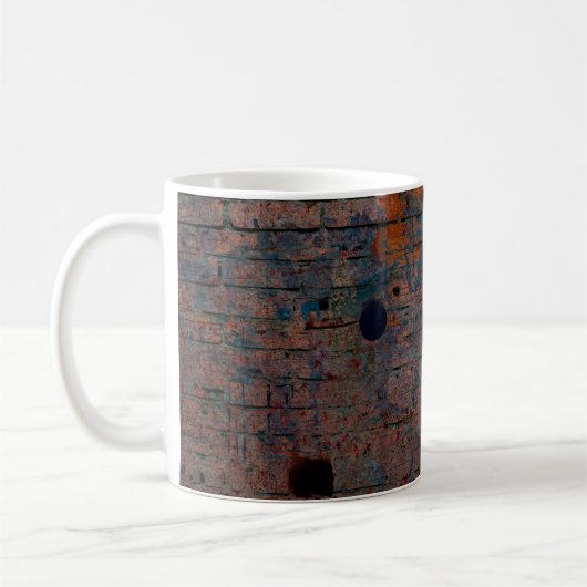 Hintergrund mit Farbgrundierung. Verschiedenes Far Kaffeetasse (Links)