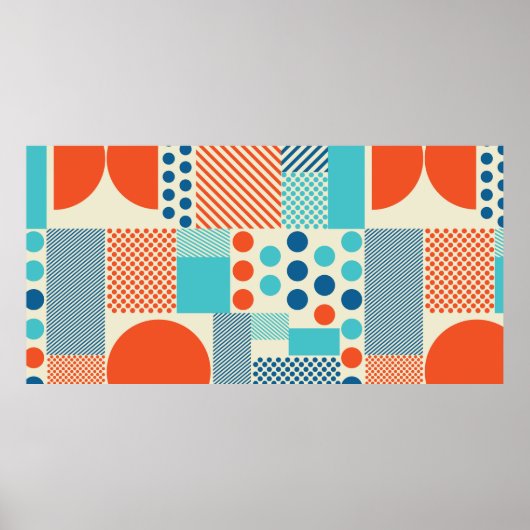 Hintergrund mit geometrischen Formen, modernes Kun Poster (Vorne)