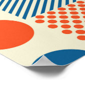 Hintergrund mit geometrischen Formen, modernes Kun Poster (Ecke)