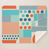 Hintergrund mit geometrischen Formen, modernes Kun Sherpadecke (Vorderseite (Horizontal))