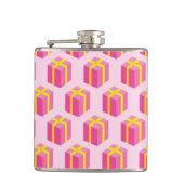 Hintergrund mit Geschenken Flachmann (Vorderseite)