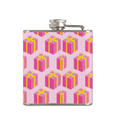 Hintergrund mit Geschenken Flachmann (Rückseite)