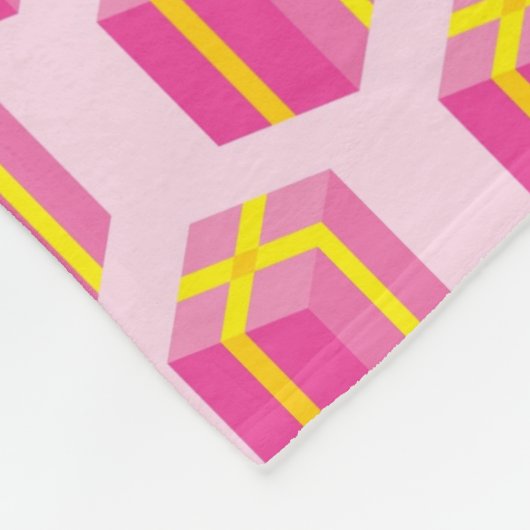 Hintergrund mit Geschenken Fleecedecke (Ecke)