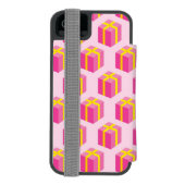 Hintergrund mit Geschenken Incipio iPhone Geldbeutel-Hülle (Folio Rückseite)