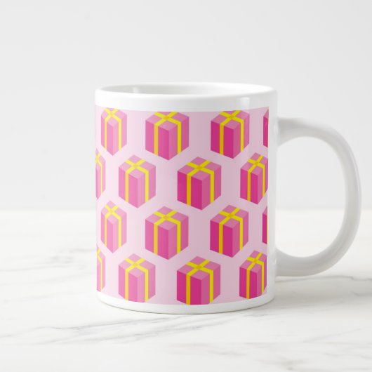 Hintergrund mit Geschenken Jumbo-Tasse (Rechts)