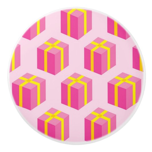 Hintergrund mit Geschenken Keramikknauf (Vorderseite)
