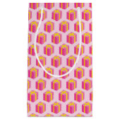 Hintergrund mit Geschenken Kleine Geschenktüte (Vorderseite)