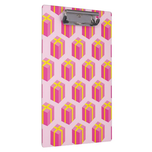 Hintergrund mit Geschenken Klemmbrett (Rechts)