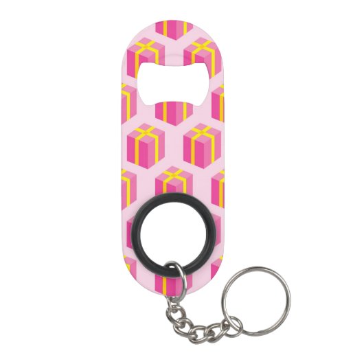 Hintergrund mit Geschenken Schlüsselbund Flaschenöffner (Rückseite)