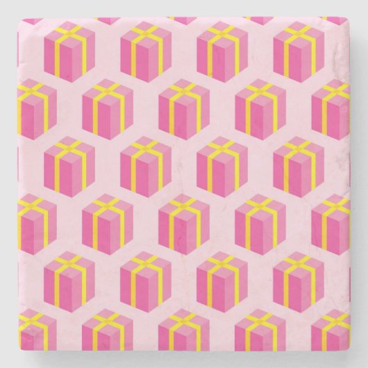 Hintergrund mit Geschenken Steinuntersetzer (Vorderseite)