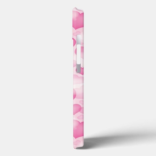 Hintergrund mit Herz Case-Mate iPhone Hülle (Rückseite / Links)