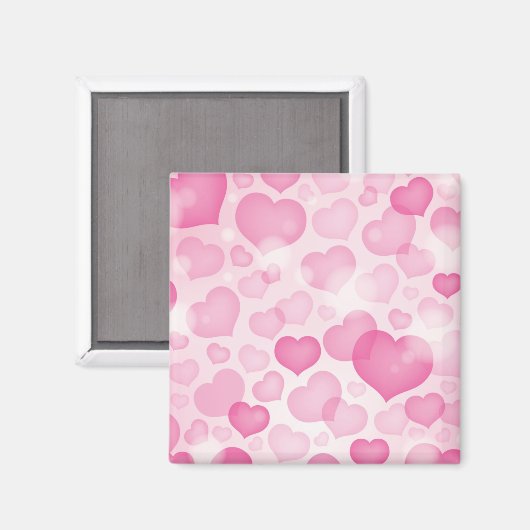 Hintergrund mit Herz Magnet (Vorderseite/Rückseite)