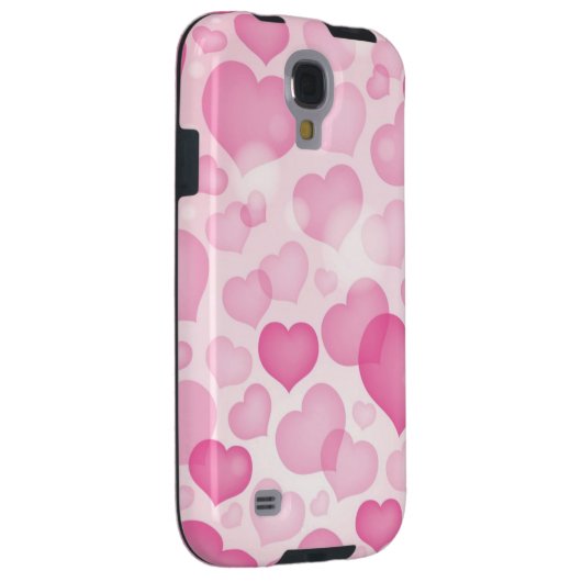 Hintergrund mit Herzen Case-Mate Samsung Galaxy Hülle (Rückseite/rechts)