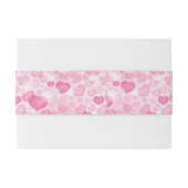 Hintergrund mit Herzen Einladungsbanderole (Rückseitenbeispiel)