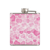 Hintergrund mit Herzen Flachmann (Rückseite)